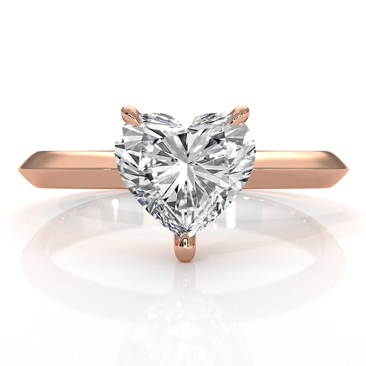 3g 2.2mm Claw Prong Solitaire Style Lab Grown Diamond Engagement Ring IGI Certified 1.00 Ctw.